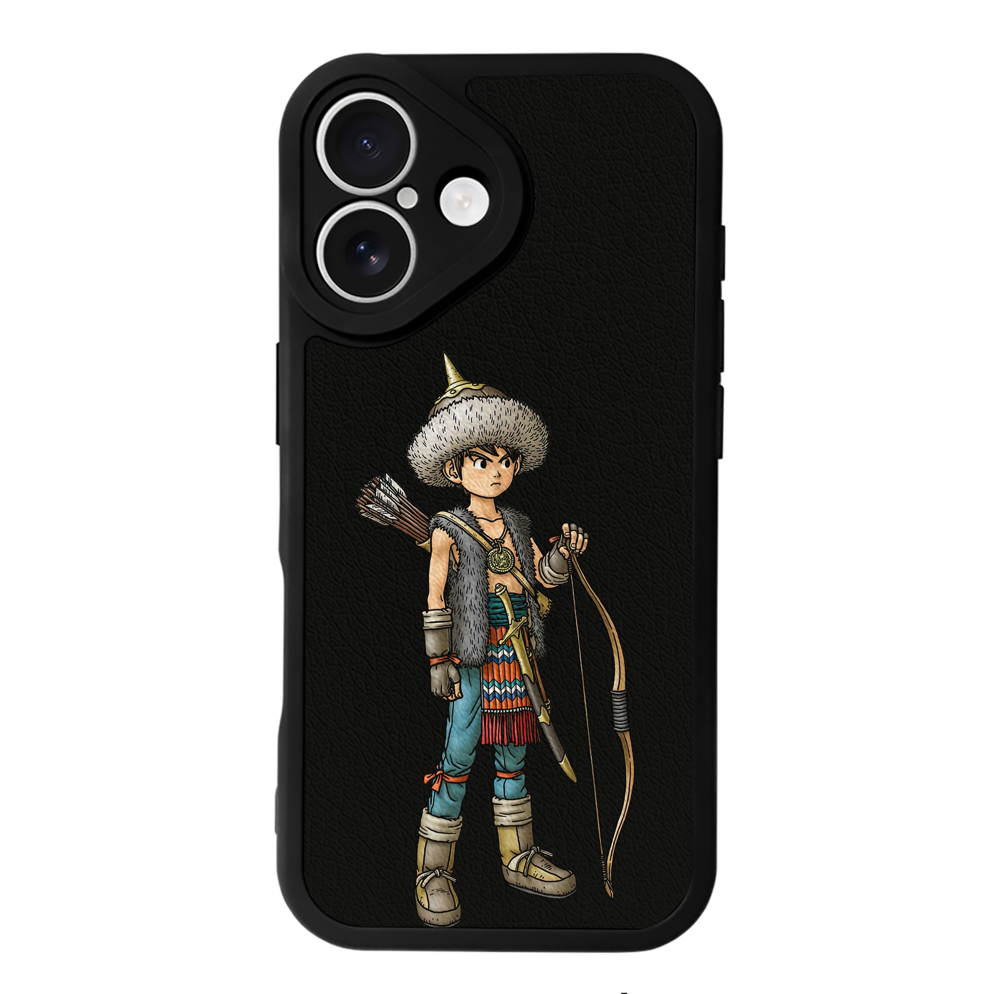 （画像用） ドラゴンクエスト Doragon Kuesuto Dragon Quest 【iPhone 16シリーズ対応】シリコンスマホケース（レザー調） 材質：シリコン
